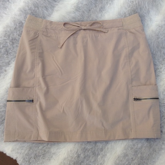 Tangerine Pants - Tangerine drawstring active skort khaki XXL